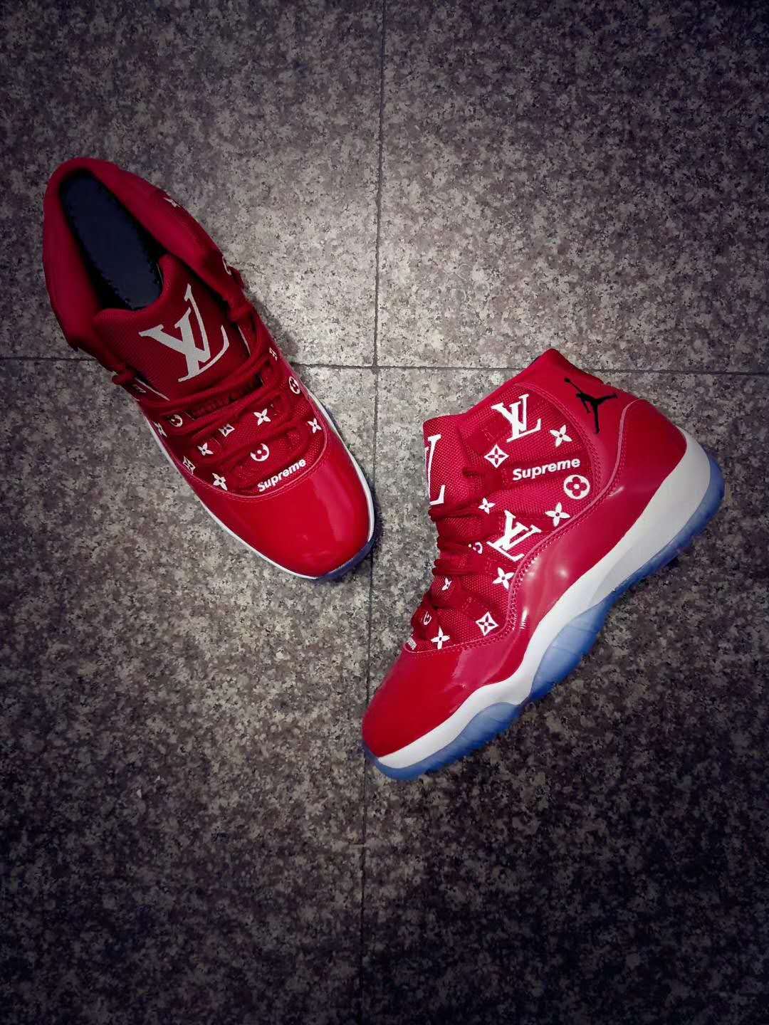 2018 Air Jordan 11 Retro Red Ice Sole Shoes - Click Image to Close